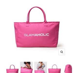 Glamaholic Pink Tote Bag - Women's Fashion Beach Bag